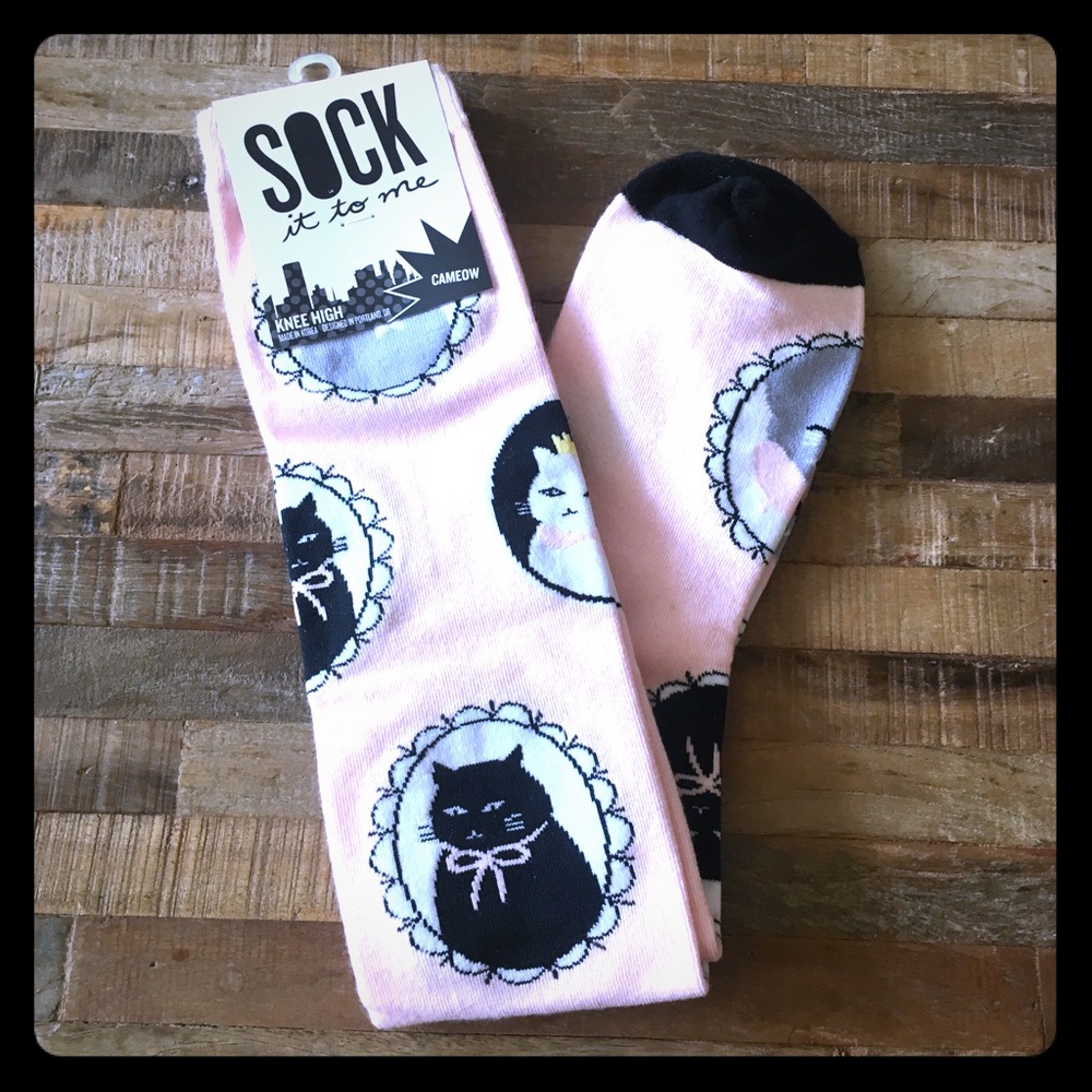 NWT Knee High Cat Socks